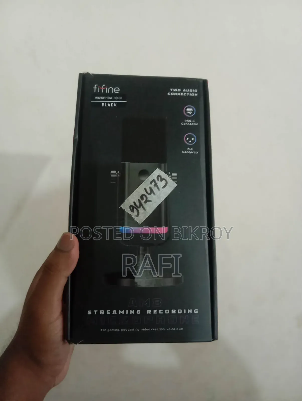 FIFINE AM8 RGB USB/XLR Microphone | 1 Month Used
