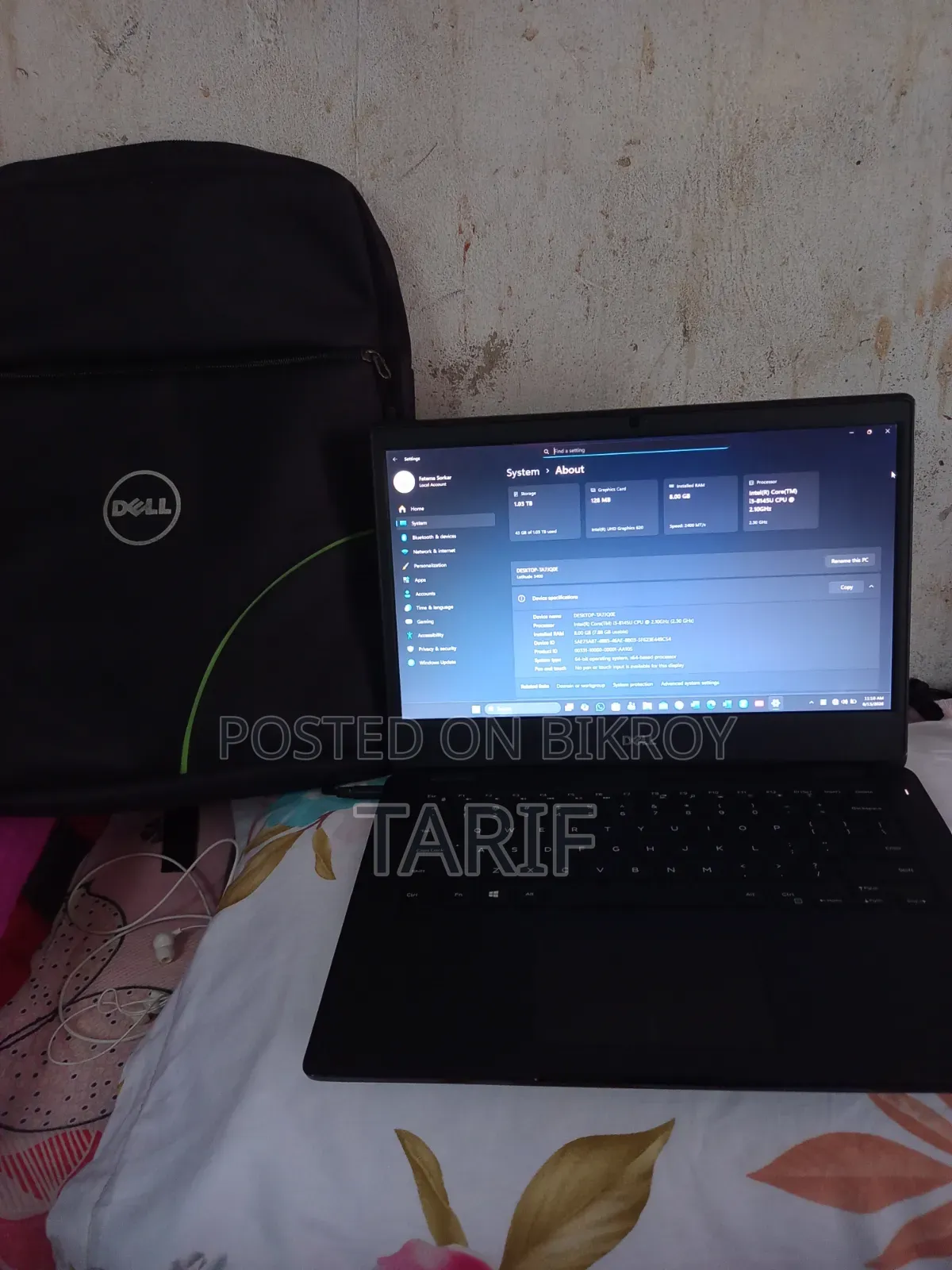 Laptop Dell Latitude 3400 8GB RAM Intel Core i3 1TB SSD