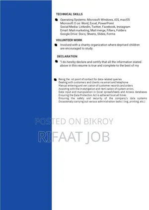 Customer Service Executive