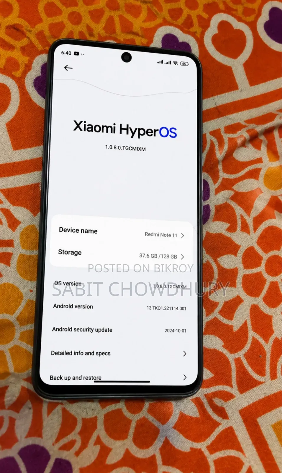 Xiaomi Redmi Note 11 128 GB Blue