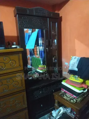 A dressing table and a rack will be sold.