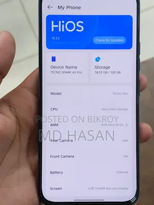 Tecno Spark 40 Pro 128 GB Black