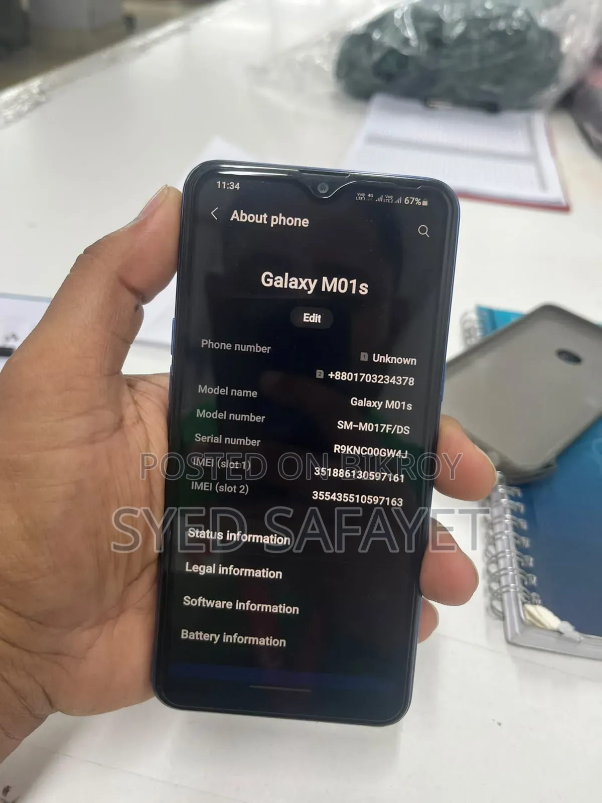 Samsung Galaxy M01s 32 GB Blue