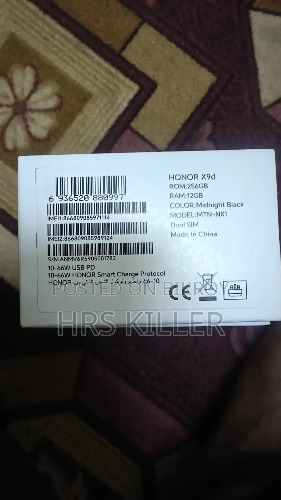 Honor X9d 256 GB Black