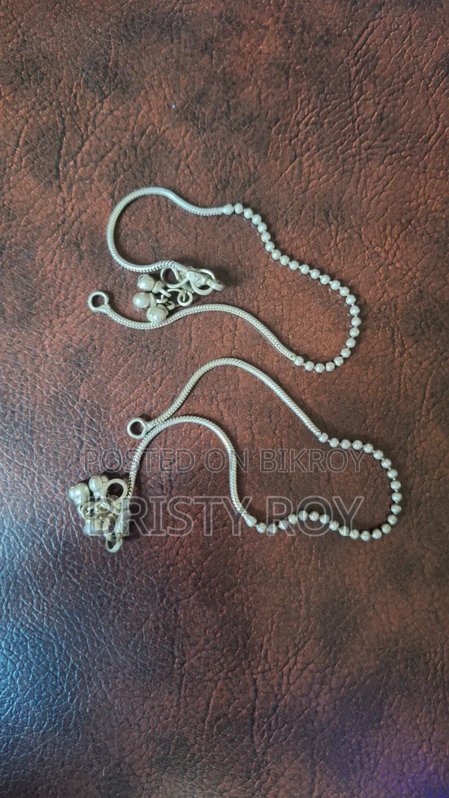 Silver Anklet for Sale