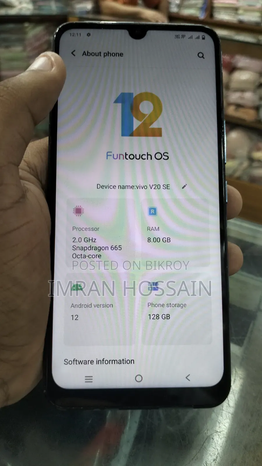 Vivo V20 SE 128 GB Blue