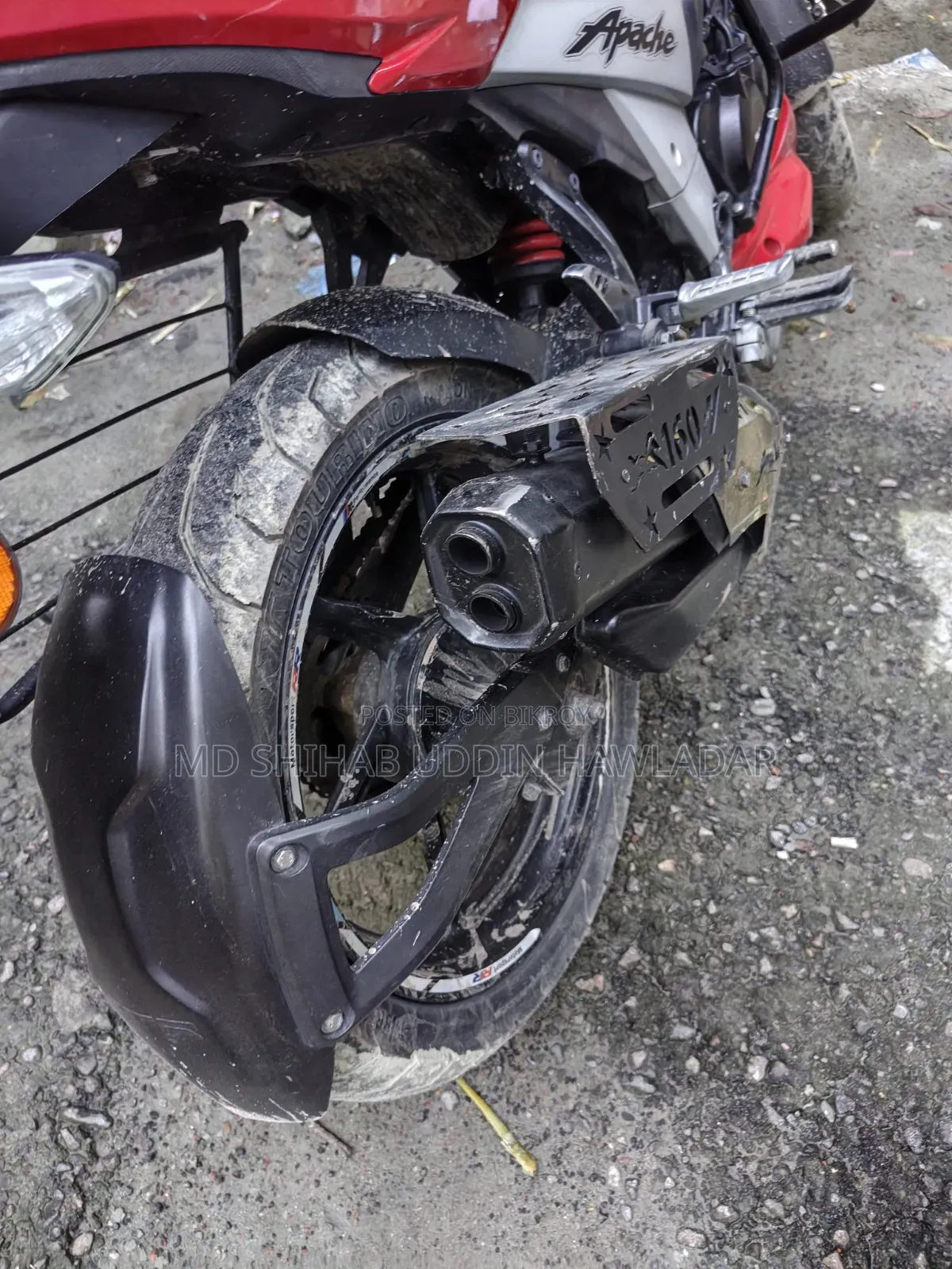 TVS Apache 160 4V 2022 Red