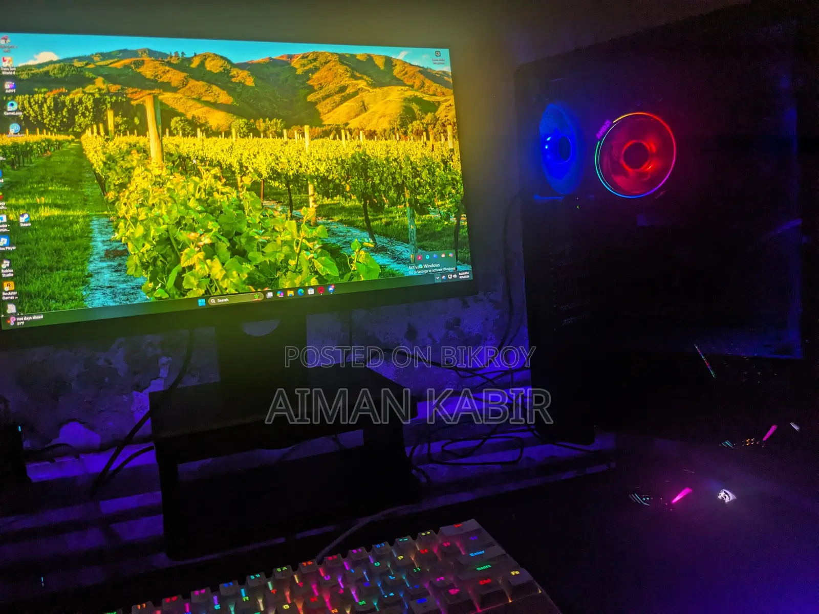 Desktop Computer Msi 16gb Amd Ryzen 7 Hdd+ssd 1t