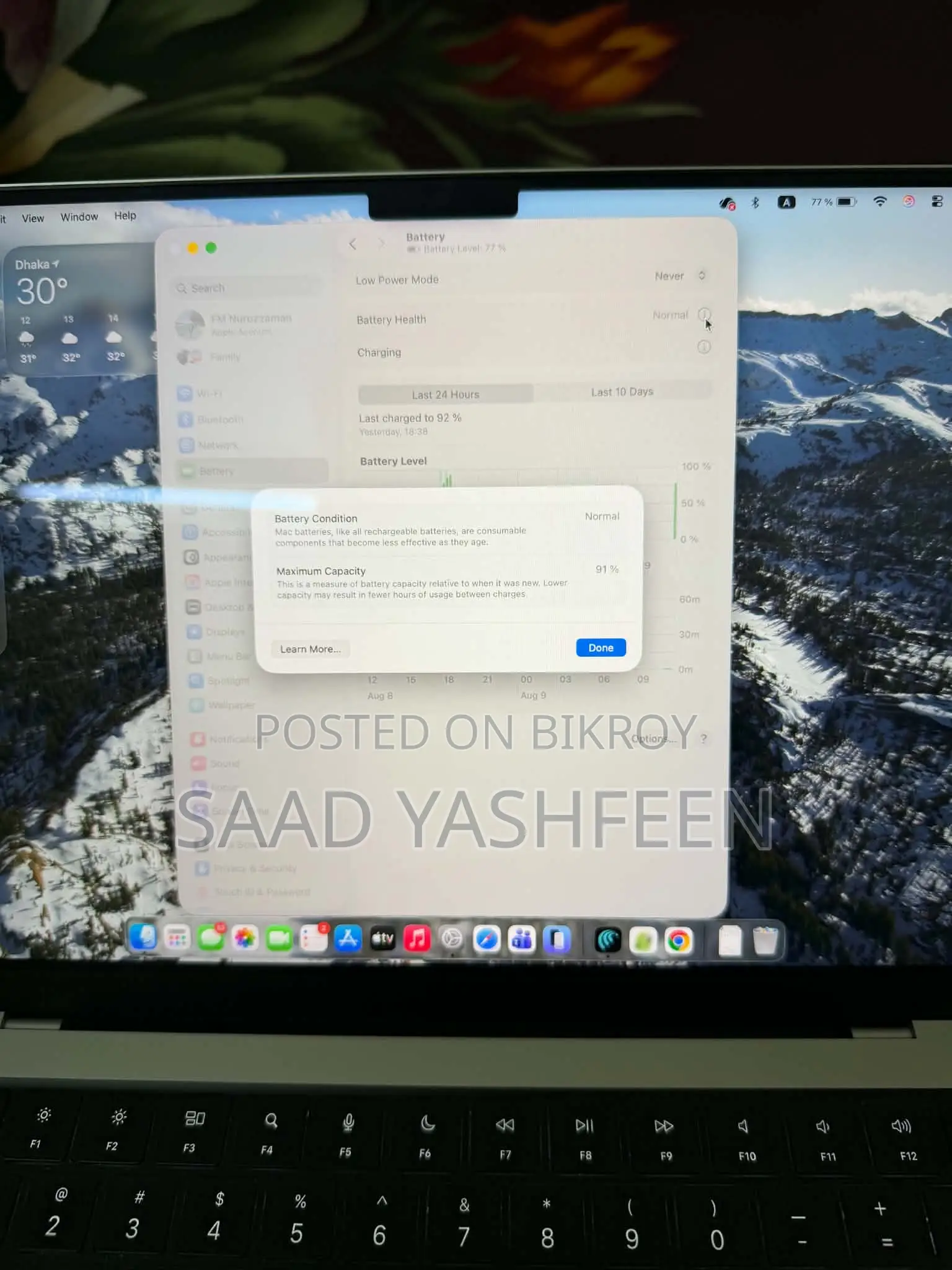 Laptop Apple MacBook Pro 2024 M3 18GB SSD 512GB