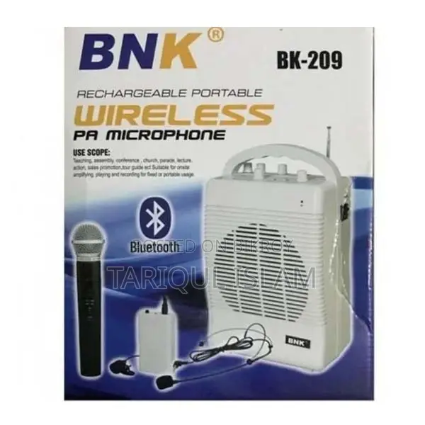BNK-209 Rechargeable Portable Wireless P.A Microphone