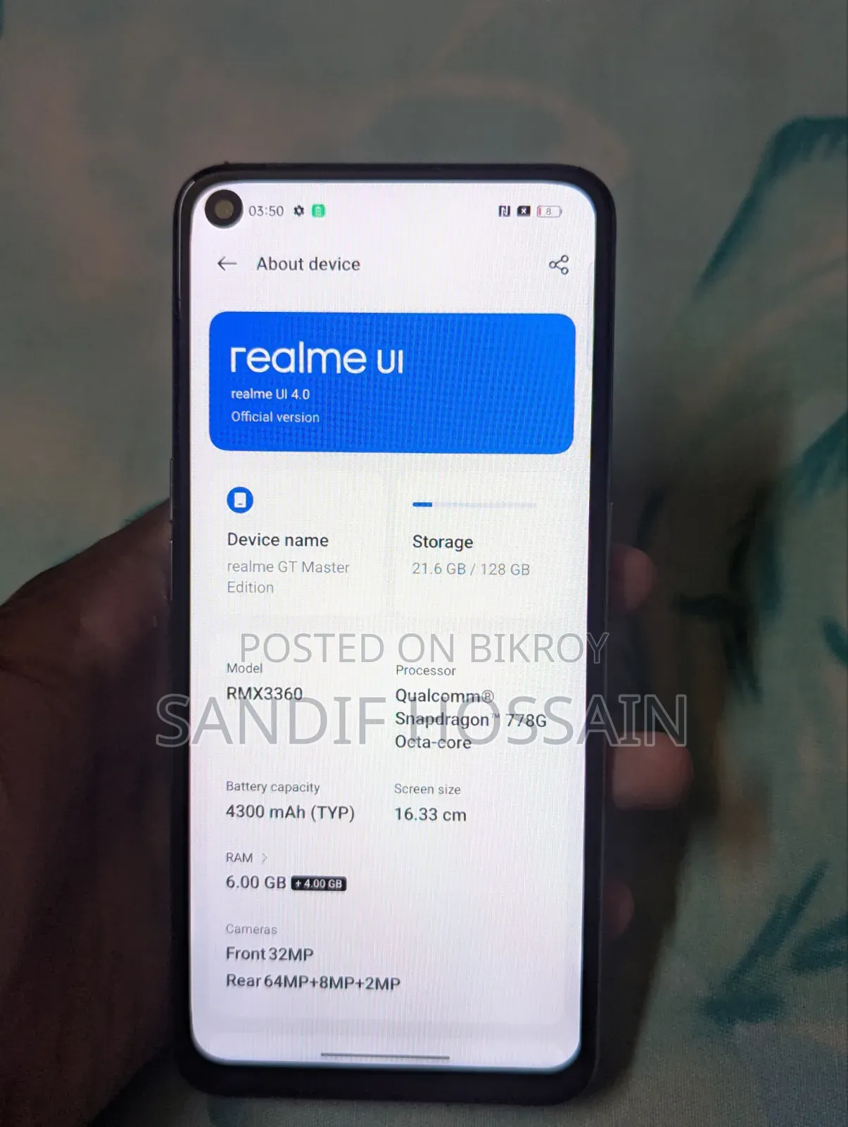 Realme GT Master Edition 128 GB White
