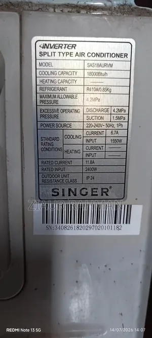 Singer AC 1.5 Ton