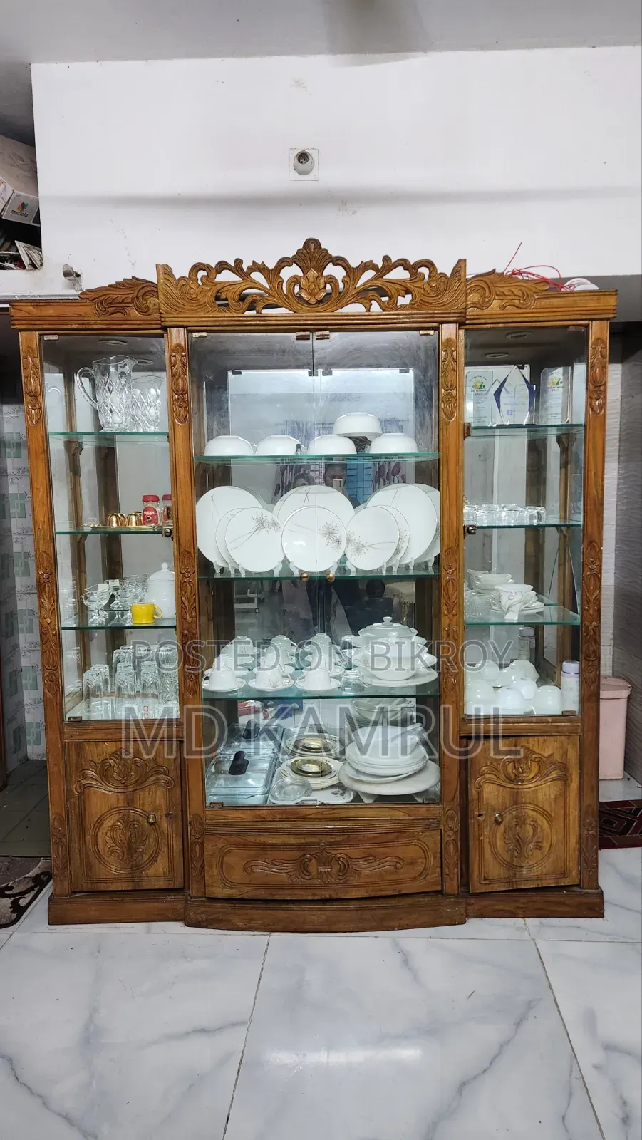 Teak Wood Wall Cabinet