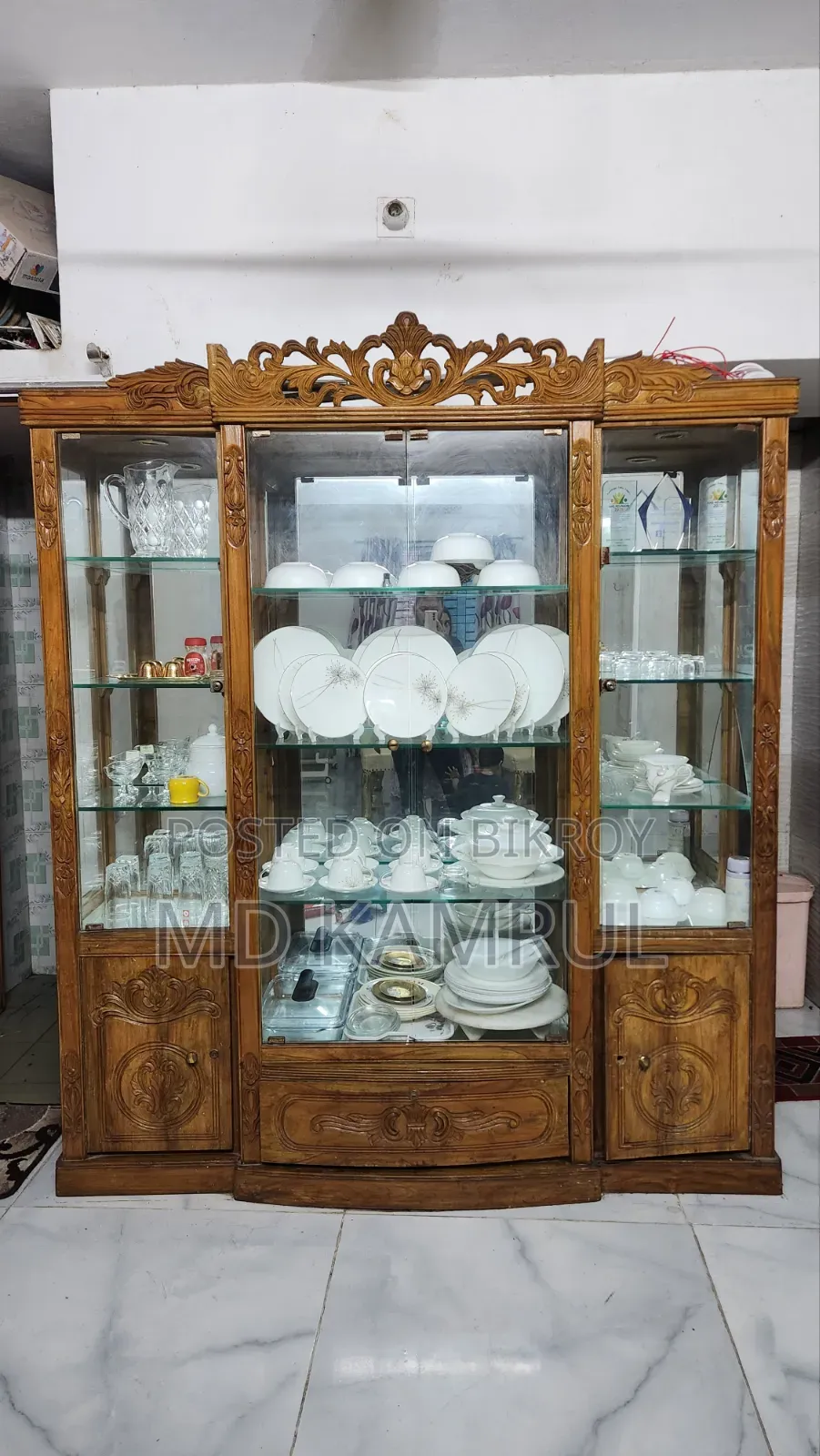 Teak Wood Wall Cabinet