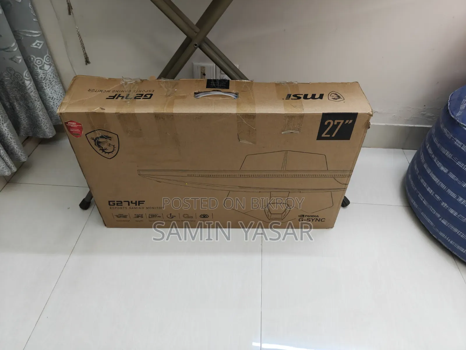 এমএসআই গেমিং মনিটর ১০৮০পি জি২৭৪এফ ১৮০হার্জ