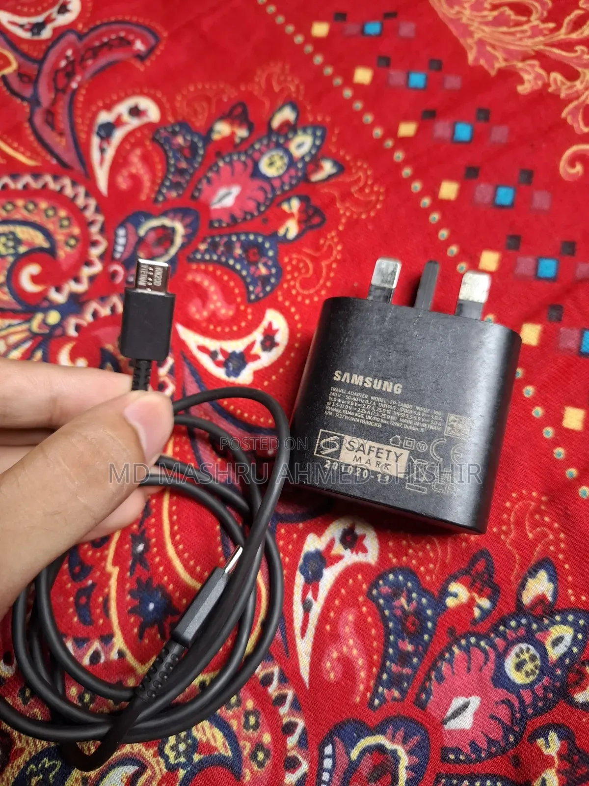 স্যামসাং ২৪ডব্লিউ অরিজিনাল চার্জার