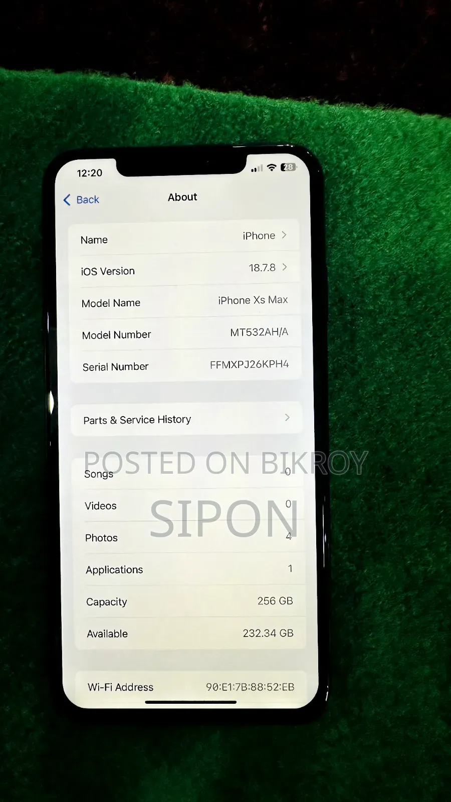 Apple iPhone XS Max 256 GB Black