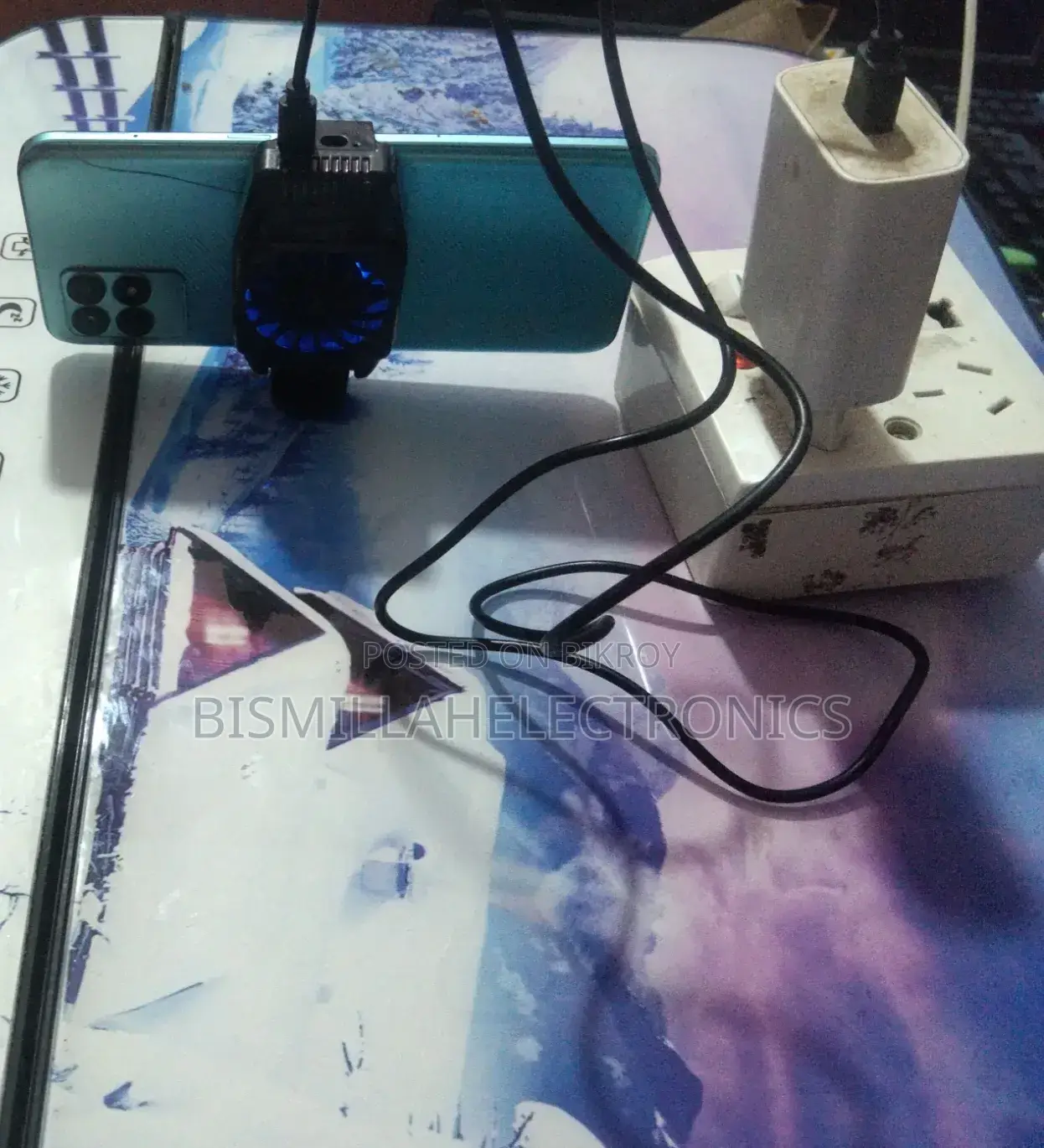 USB POWERED CHICKEN KING Gaming Phone Cooling Fan Radiator