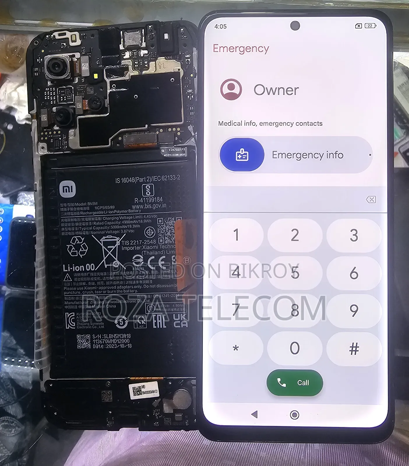 Redmi Note 12 5G Phone Khola Original Amoled Display