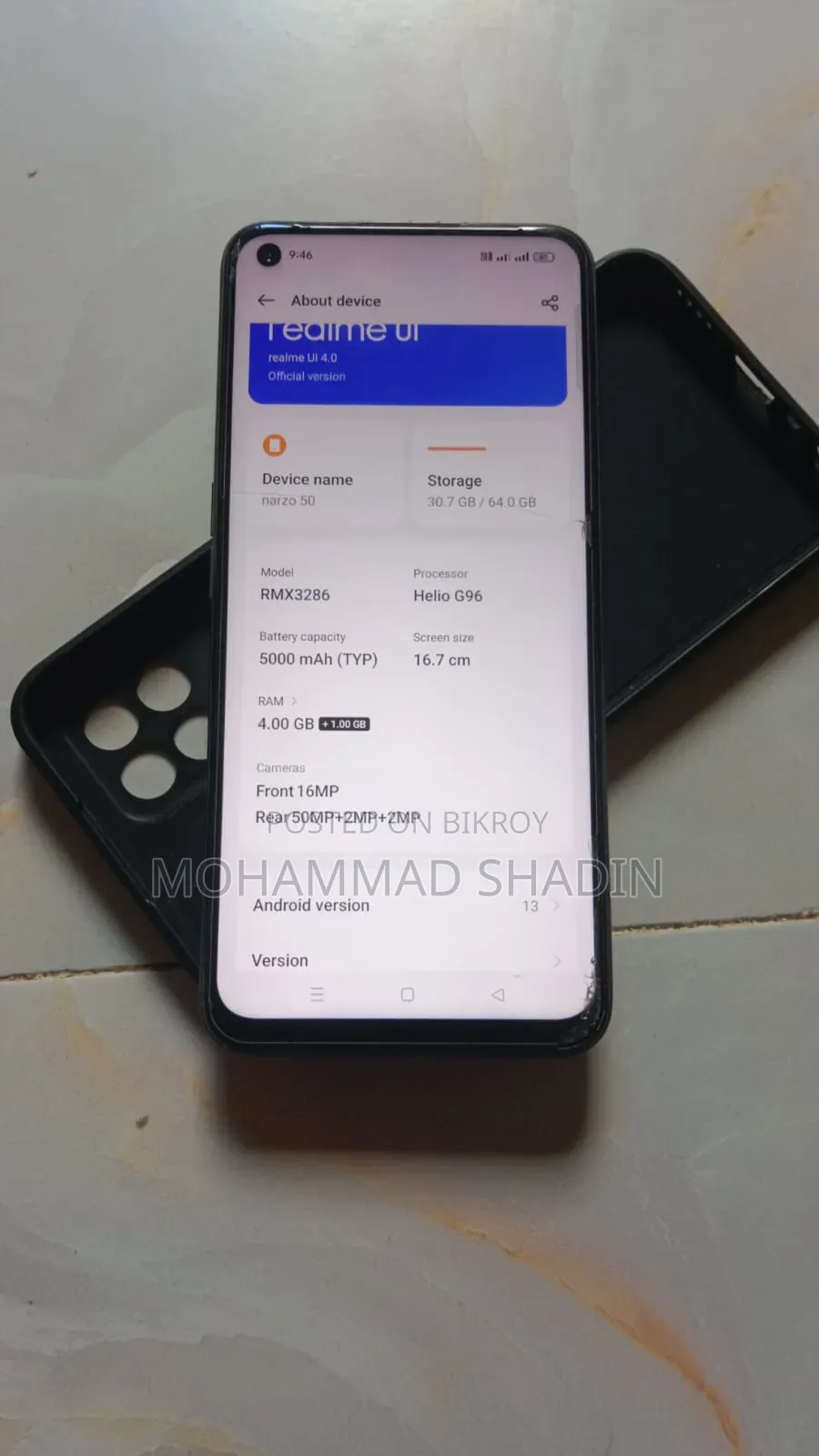 Realme Narzo 50 64 GB Silver
