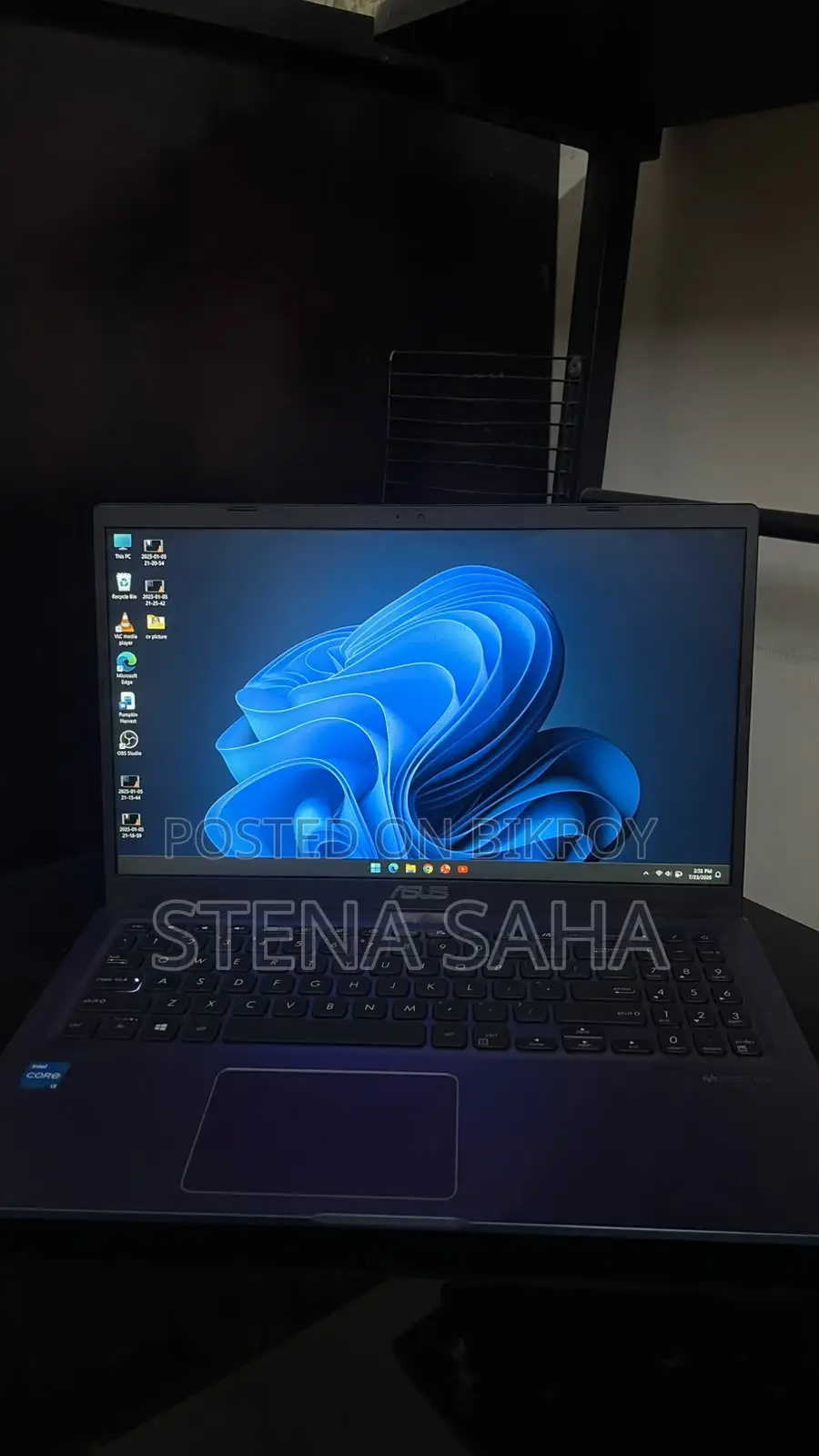 Laptop Asus Vivobook 15 8GB Intel Core i3 SSD 256GB