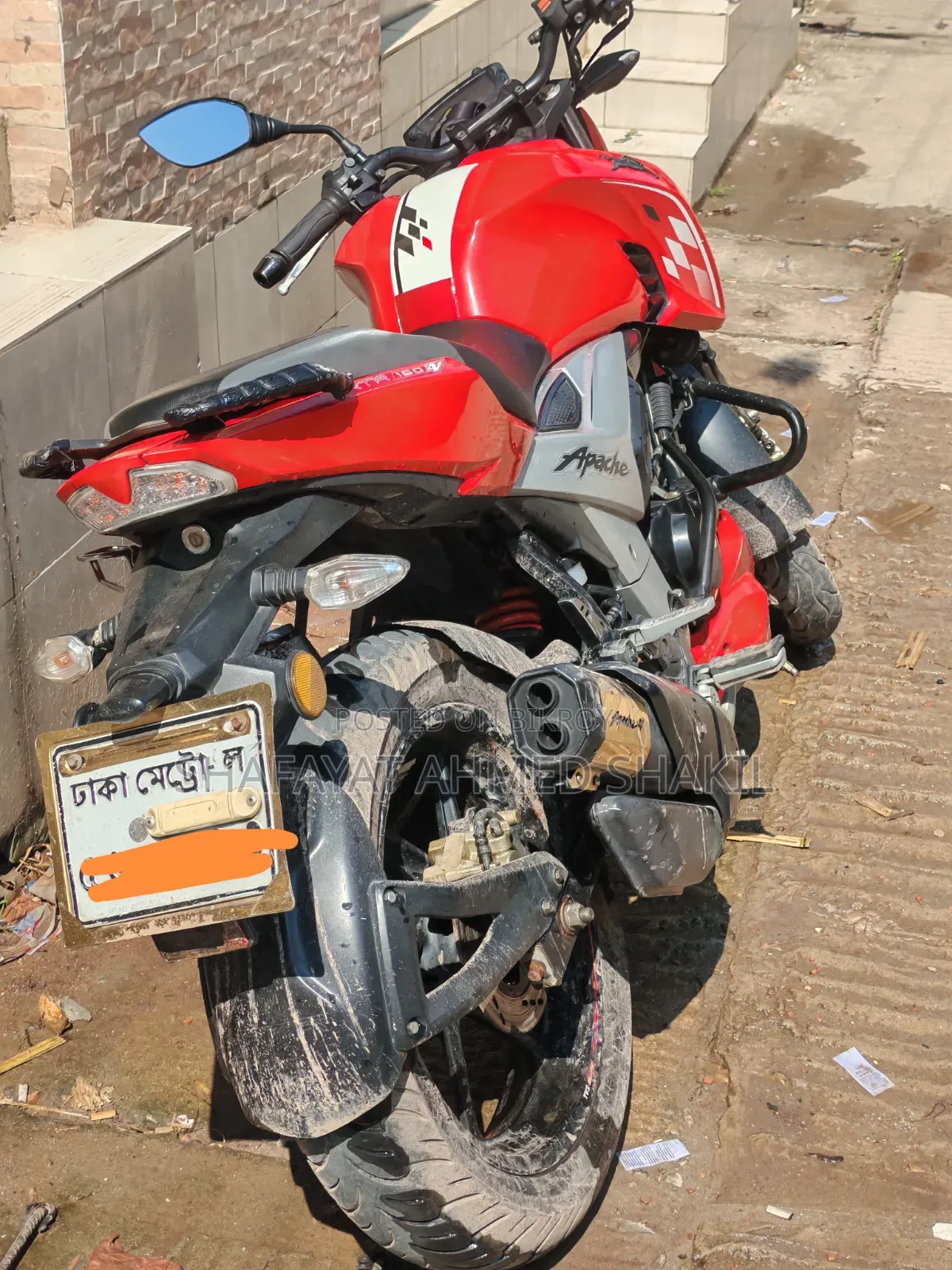 TVS Apache RTR 160 4V 2021 Red