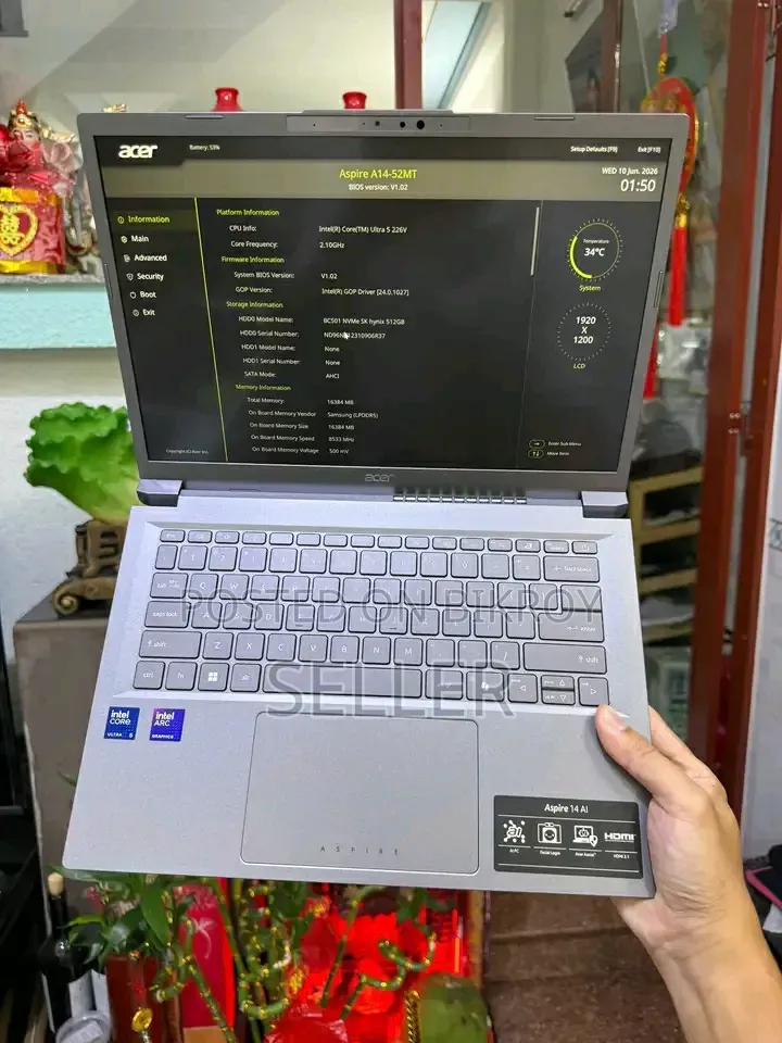 Laptop Acer Aspire 14 AI 16GB Intel Core Ultra 5 SSD 1T