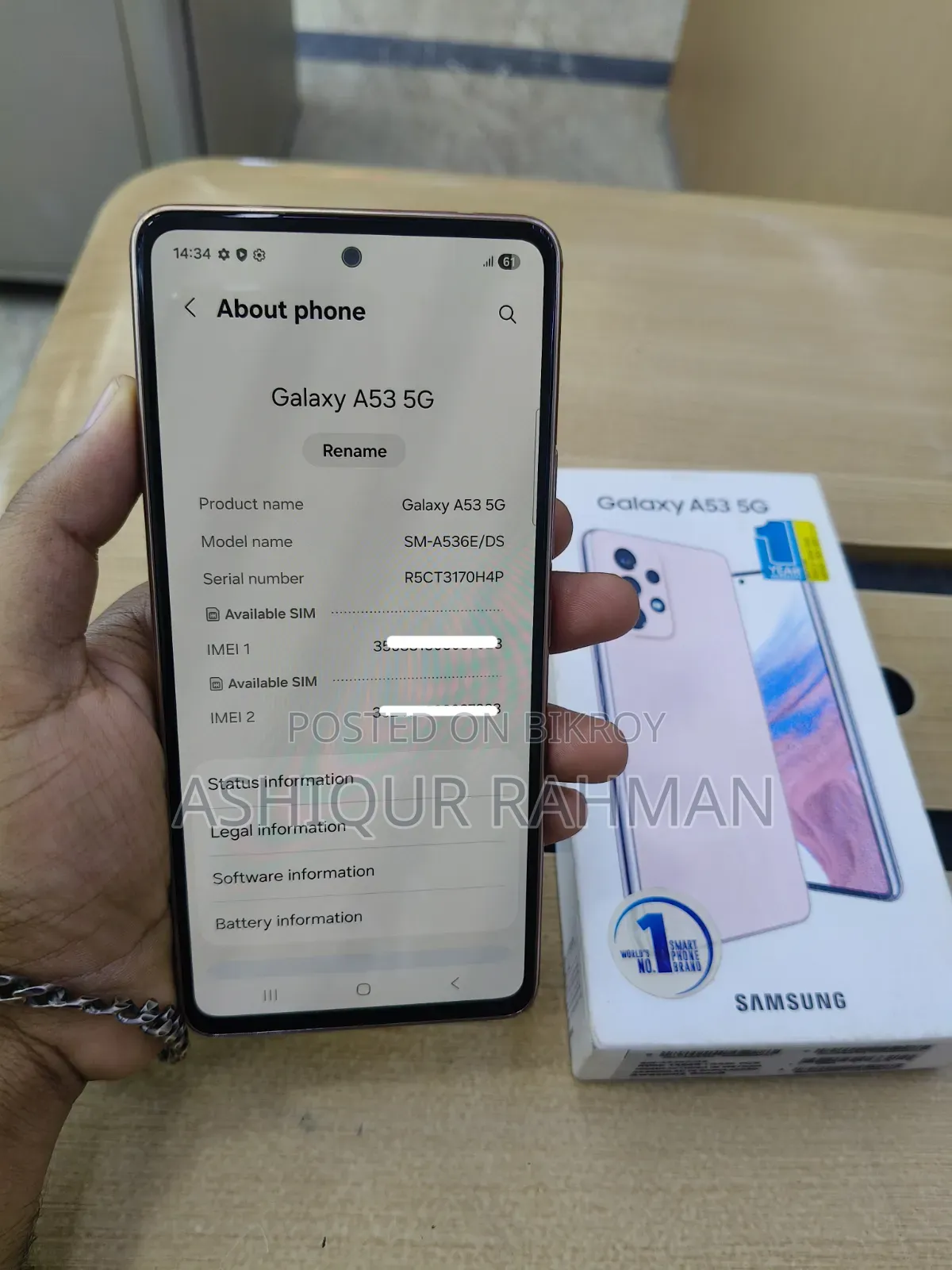 Samsung Galaxy A53 5G 128 GB Pink