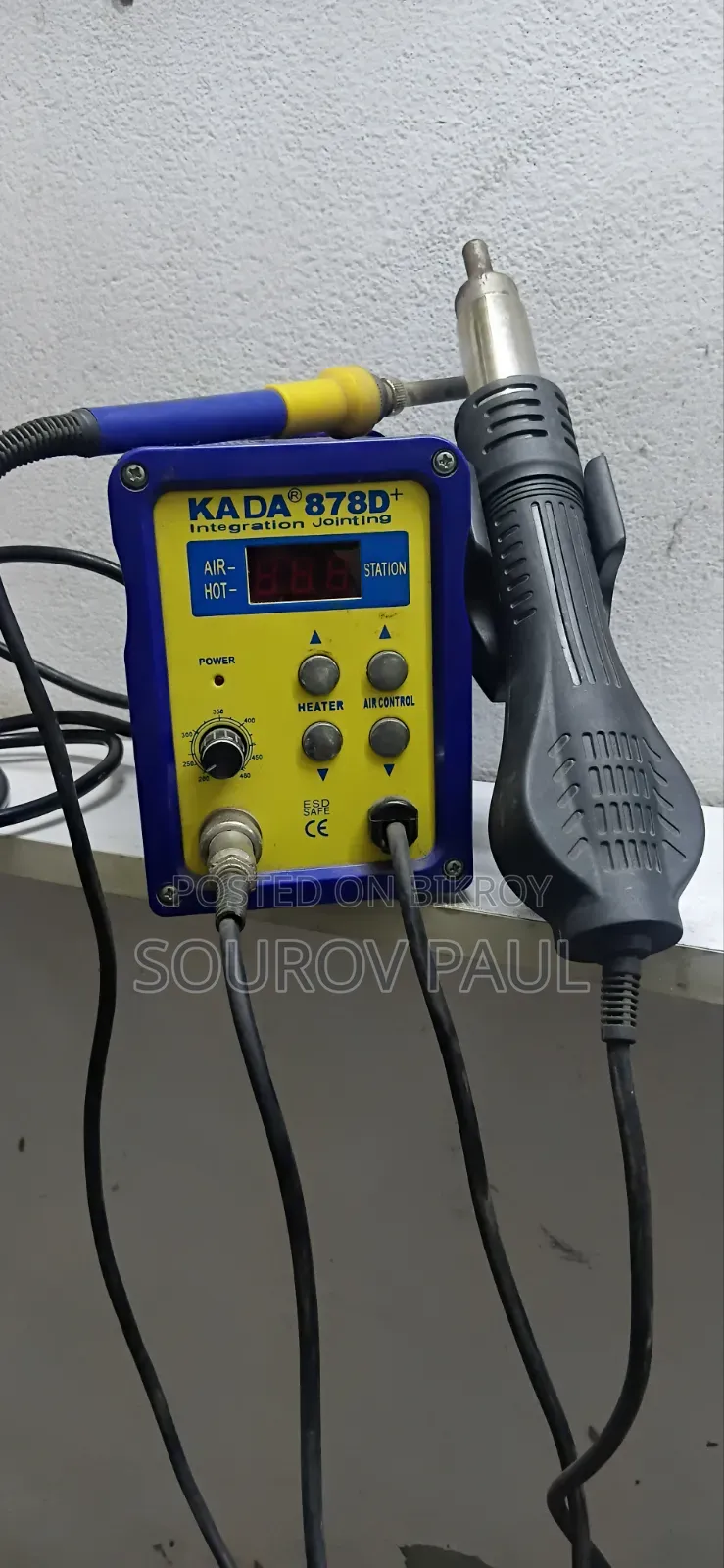 KADA 878D+ Soldering Iron and Hot Air Rework