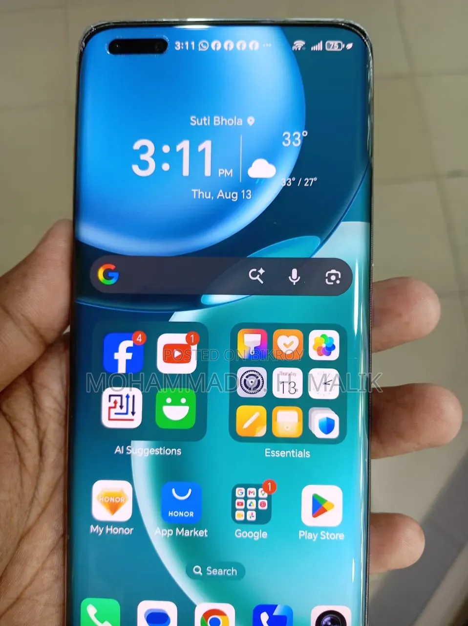 Honor Magic5 Pro 256 GB Blue