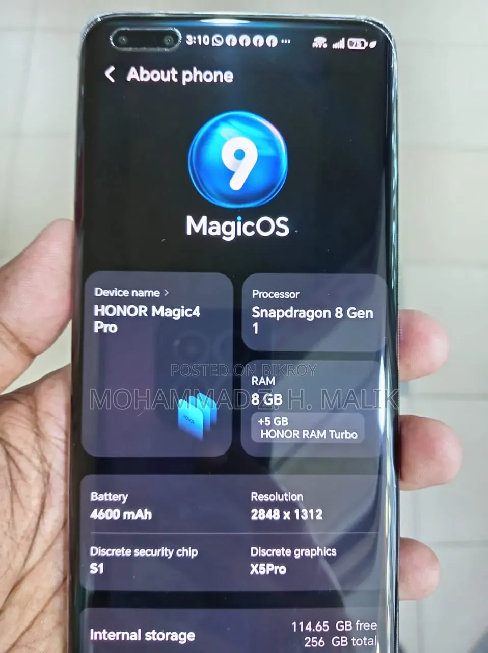 Honor Magic5 Pro 256 GB Blue