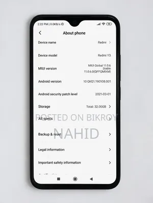 নতুন শাওমি রেডমি ওয়াই ৩ ৩২ জিবি নীল
