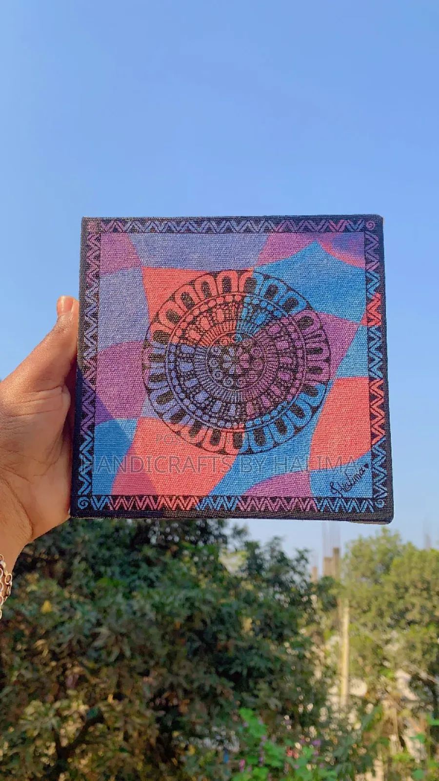 Canvas Made with Acrylic Colors
