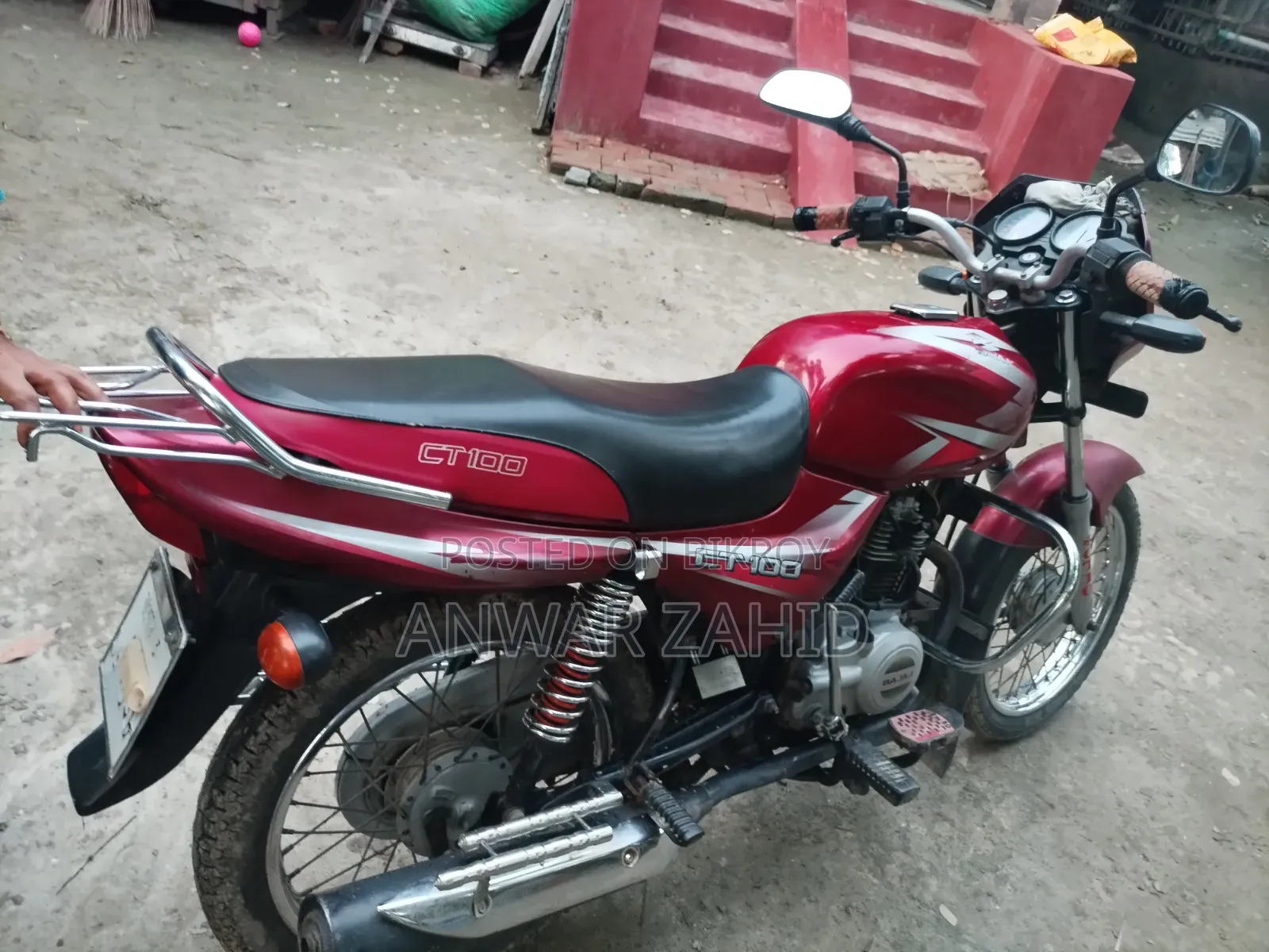 Bajaj CT 100 2017 Red