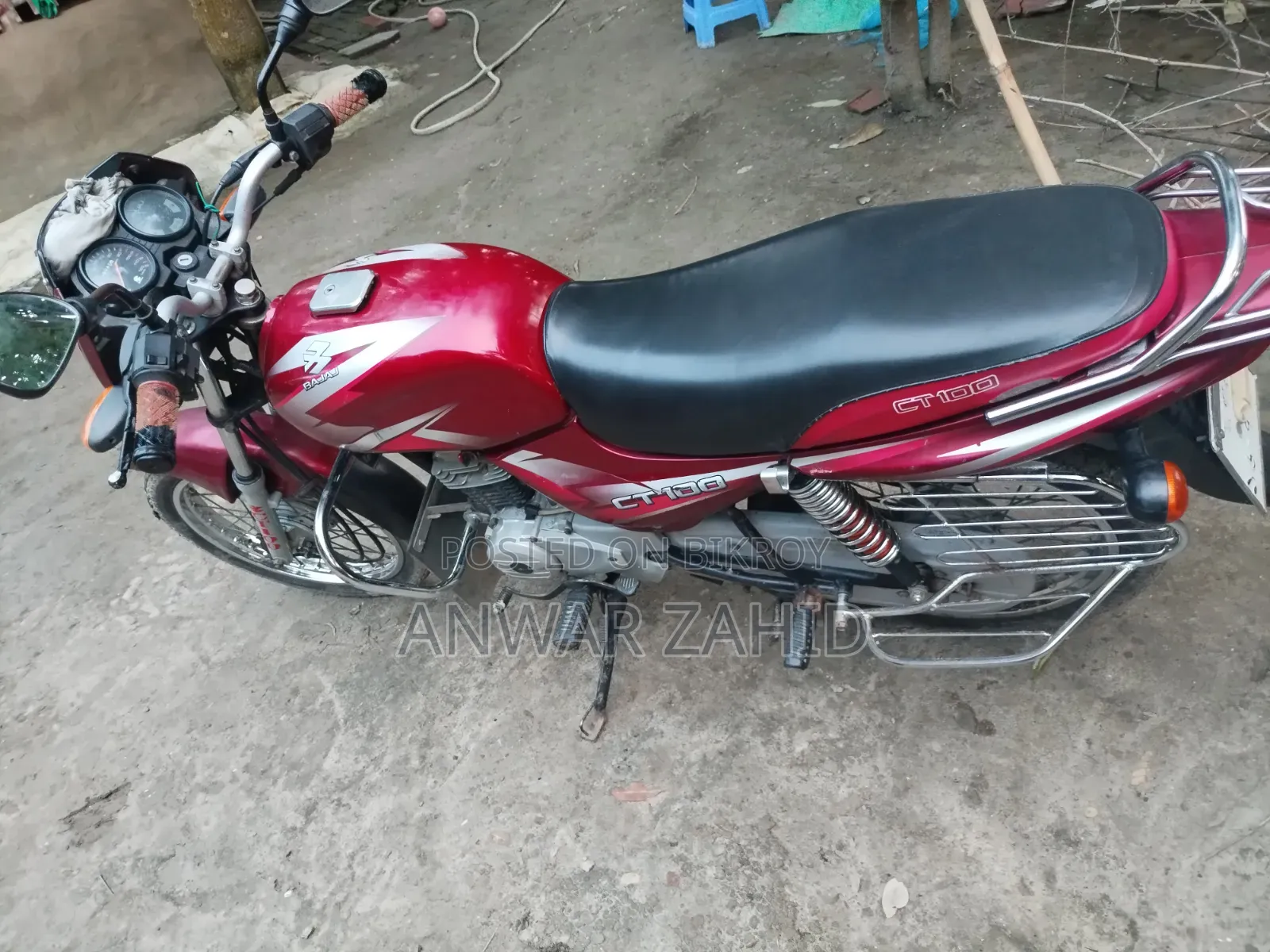 Bajaj CT 100 2017 Red