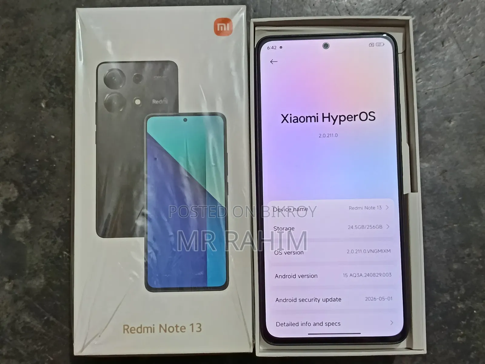 শাওমি রেডমি নোট ১৩ ২৫৬ জিবি ব্ল্যাক
