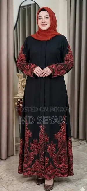 Jayma Print Borka Premium Quality
