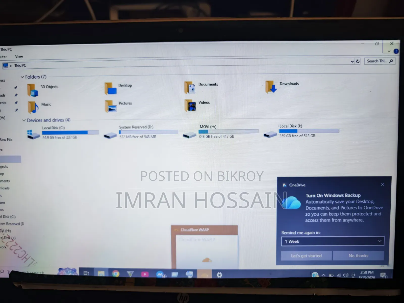 ল্যাপটপ এইচপি প্যাভিলিয়ন গেমিং ১৫ ২০১৯ ১৬ জিবি ইন্টেল কোর আই৫ এইচডিডি+এসএসডি ১.৫টি