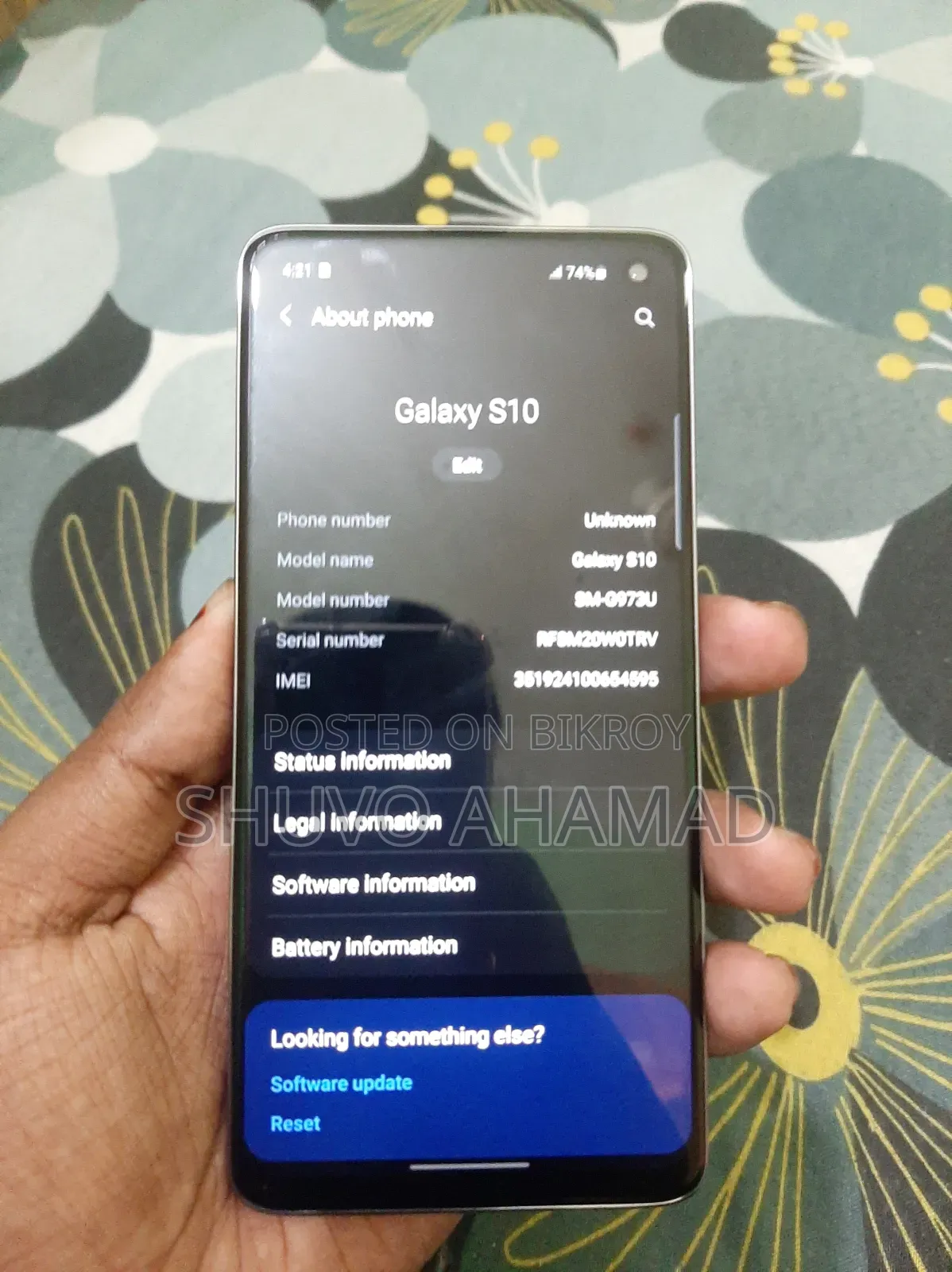 New Samsung Galaxy S10 128 GB Black