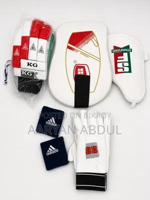 Complete Cricket Kit – Helmets, Pads, Gloves & Guards (Branded Gear)