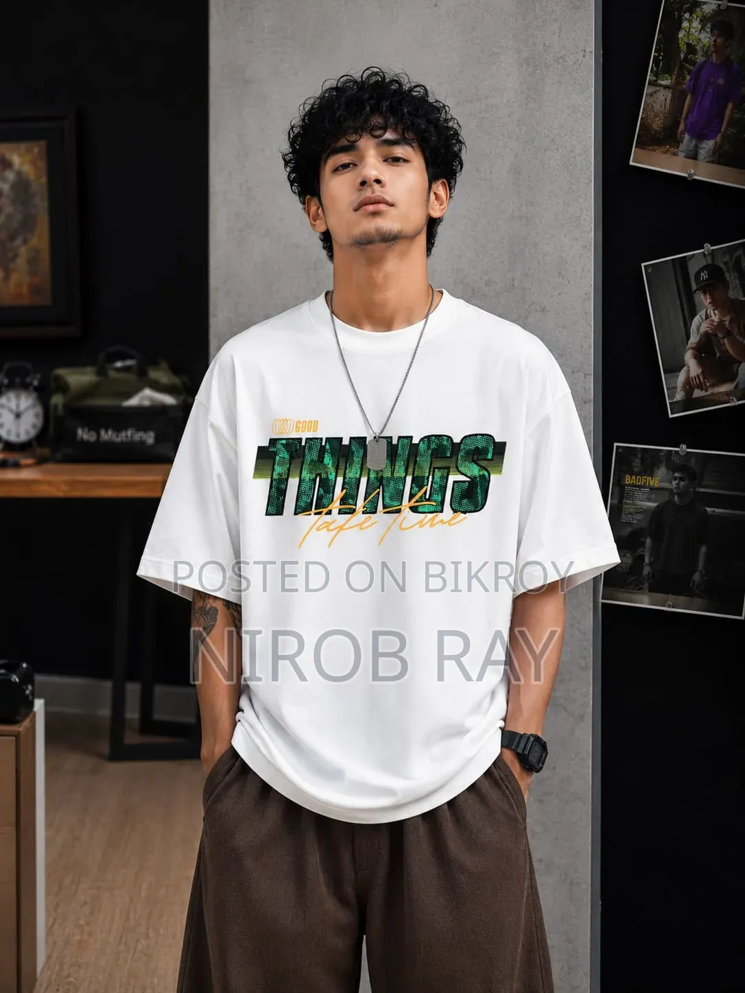 Premium Cotton Drop Shoulder Tshirt
Drop Shoulder T-Shirt