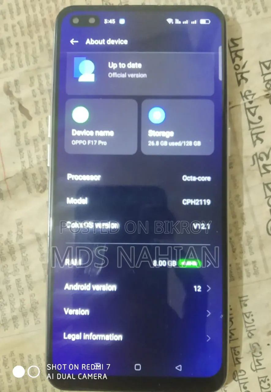 Oppo F17 Pro 128 GB Silver