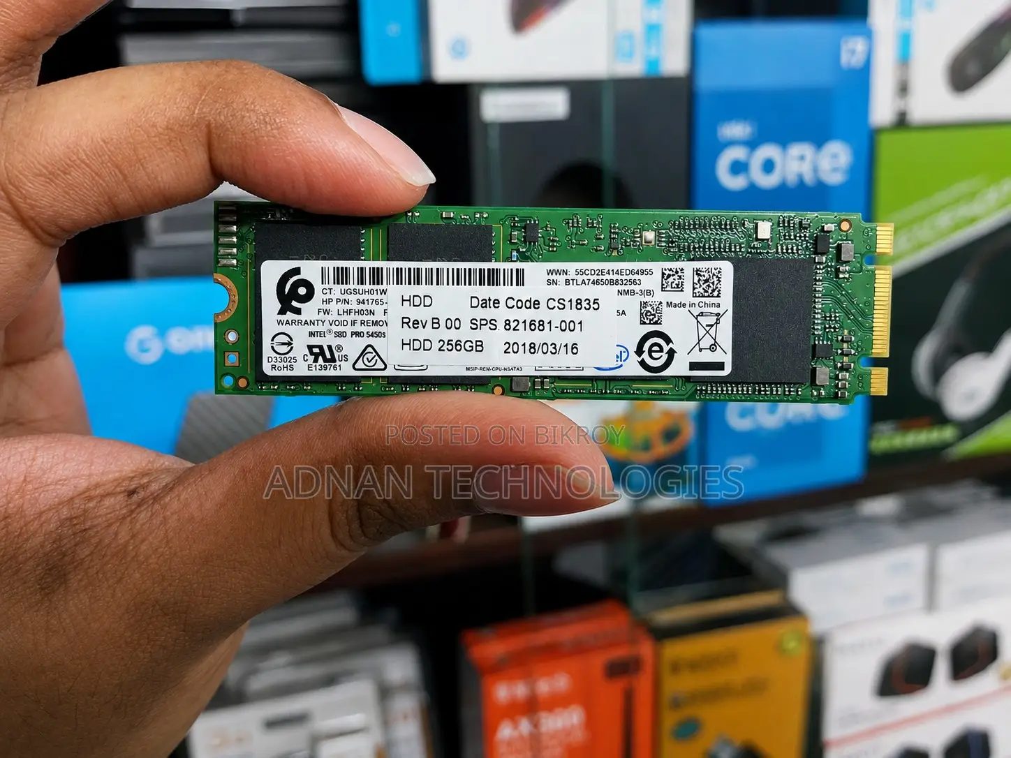 Intel Pro 5450s Series 256GB M.2 SATA III 6Gb/S SSD- Fresh Condition
