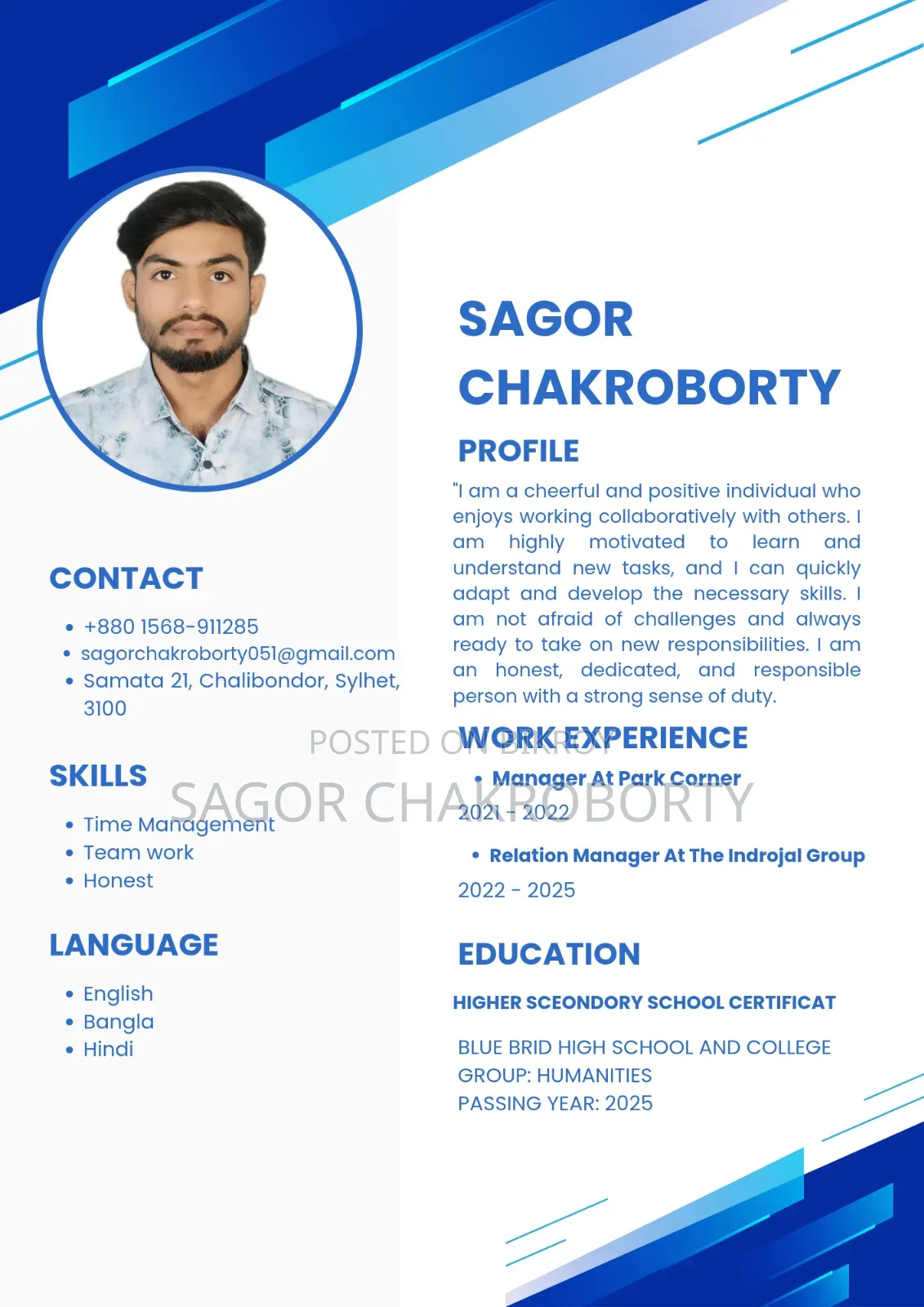 Sagor Chakroborthy Amit