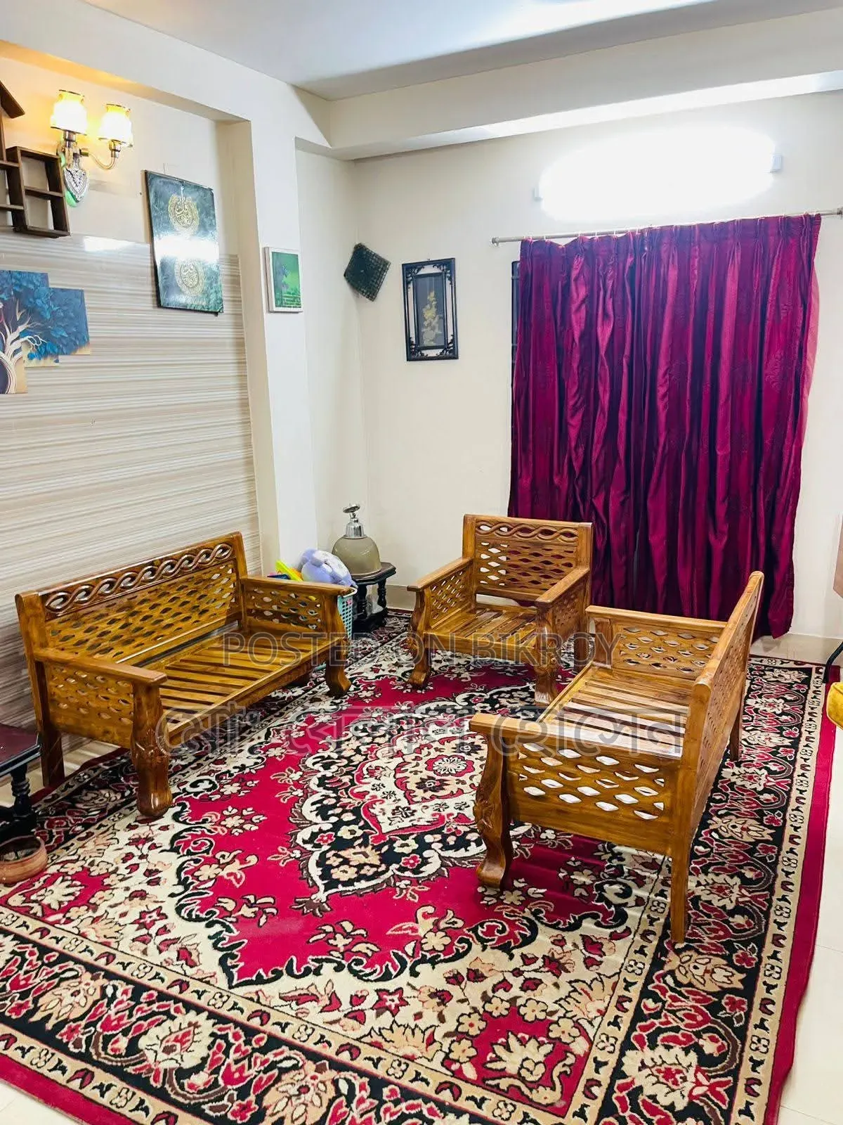 Teak Wood Sofa 5 Seats