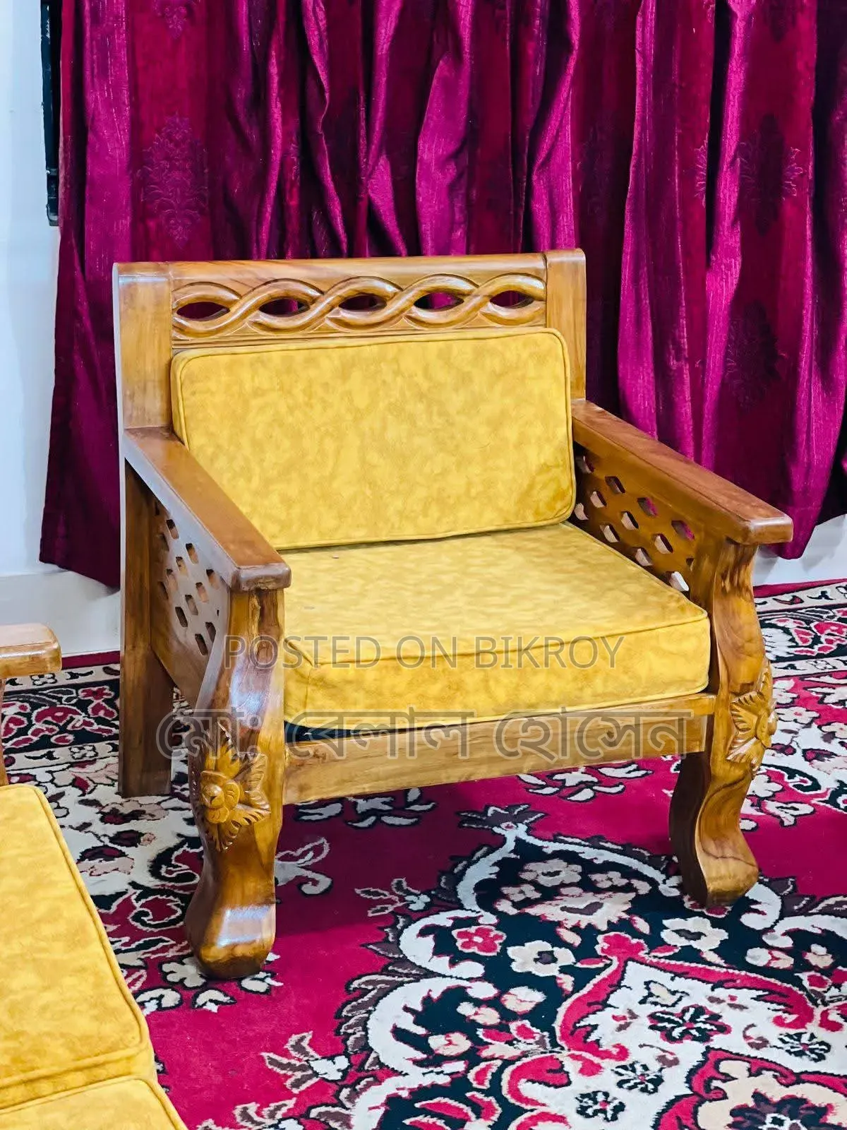 Teak Wood Sofa 5 Seats