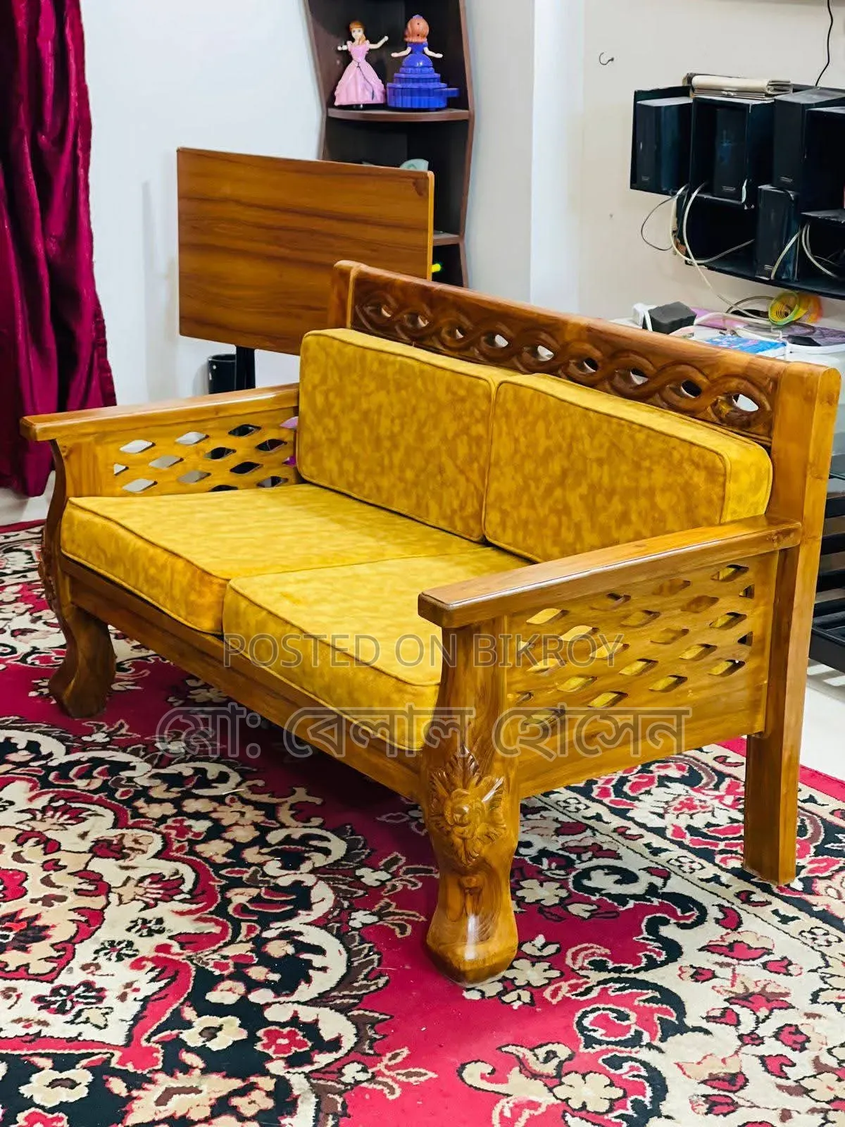 Teak Wood Sofa 5 Seats