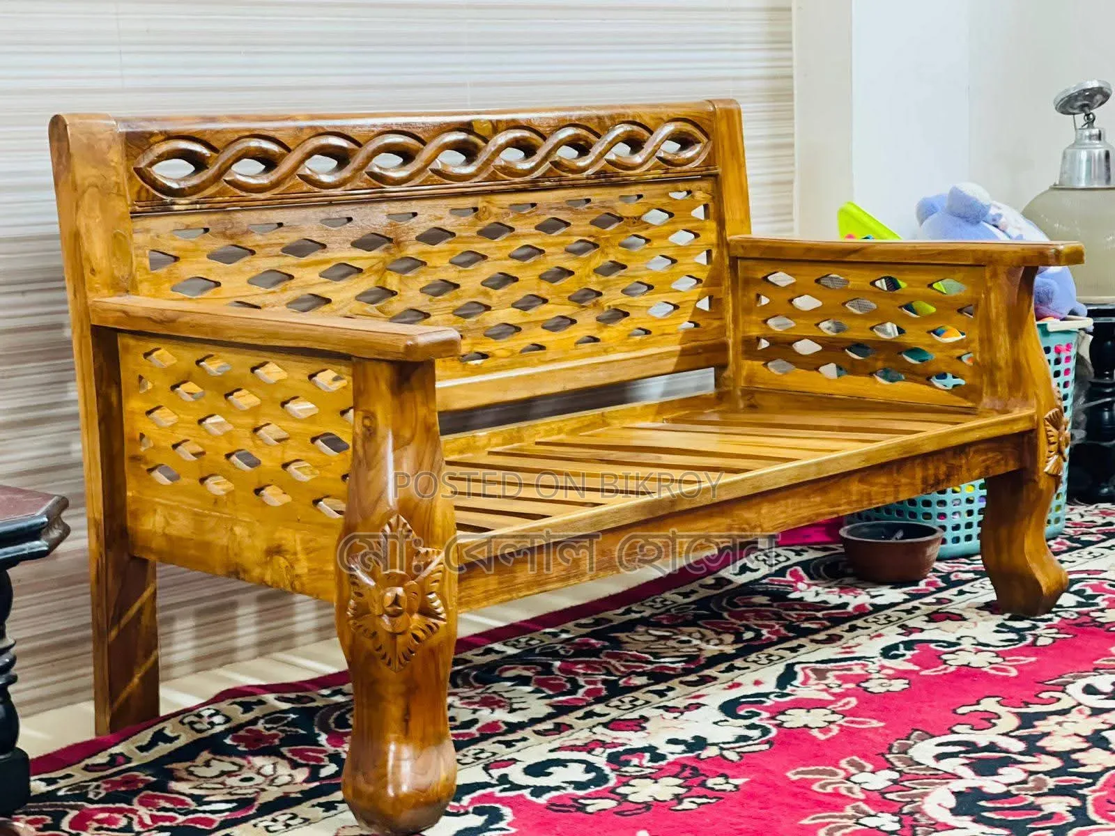 Teak Wood Sofa 5 Seats