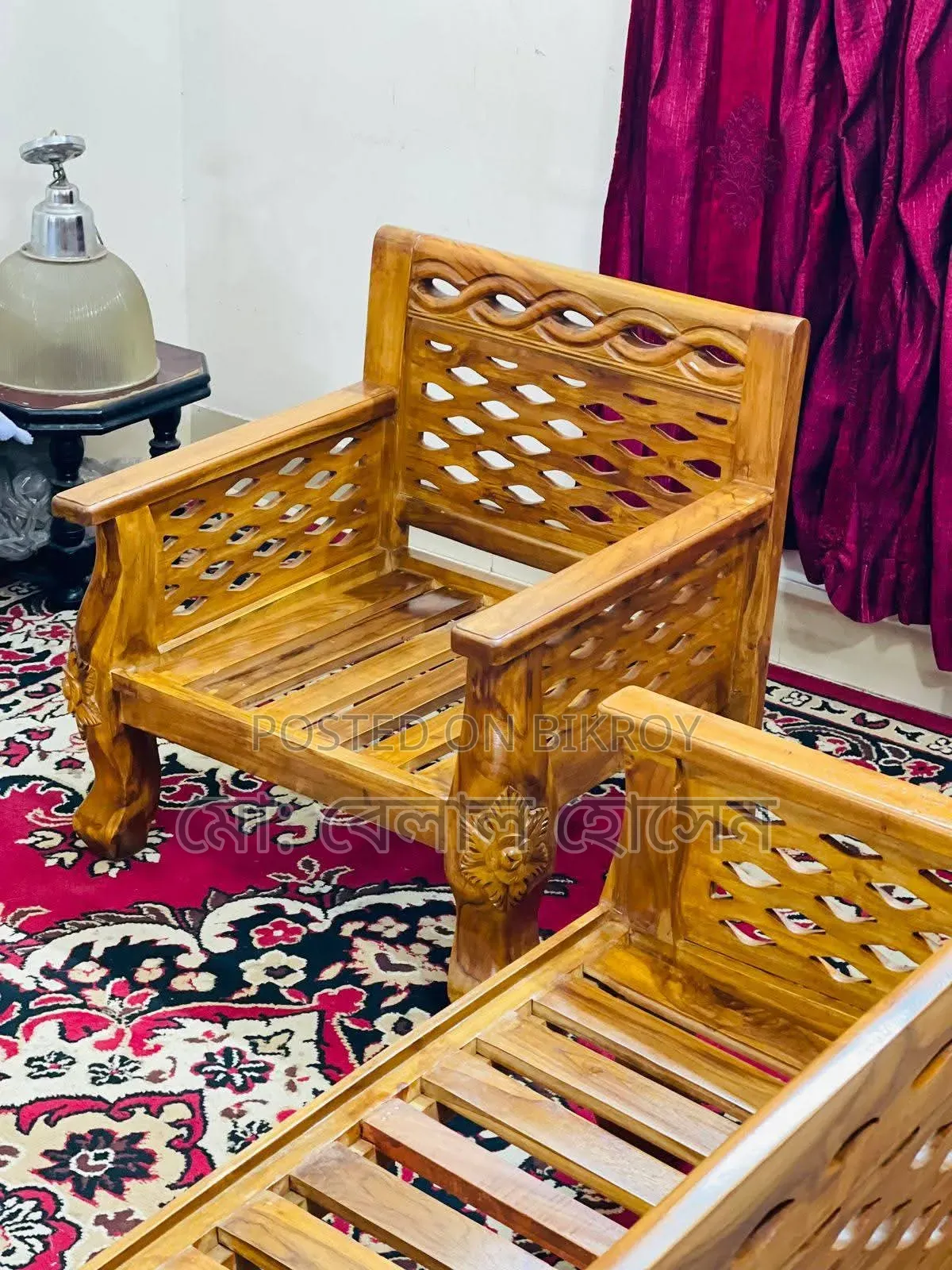 Teak Wood Sofa 5 Seats