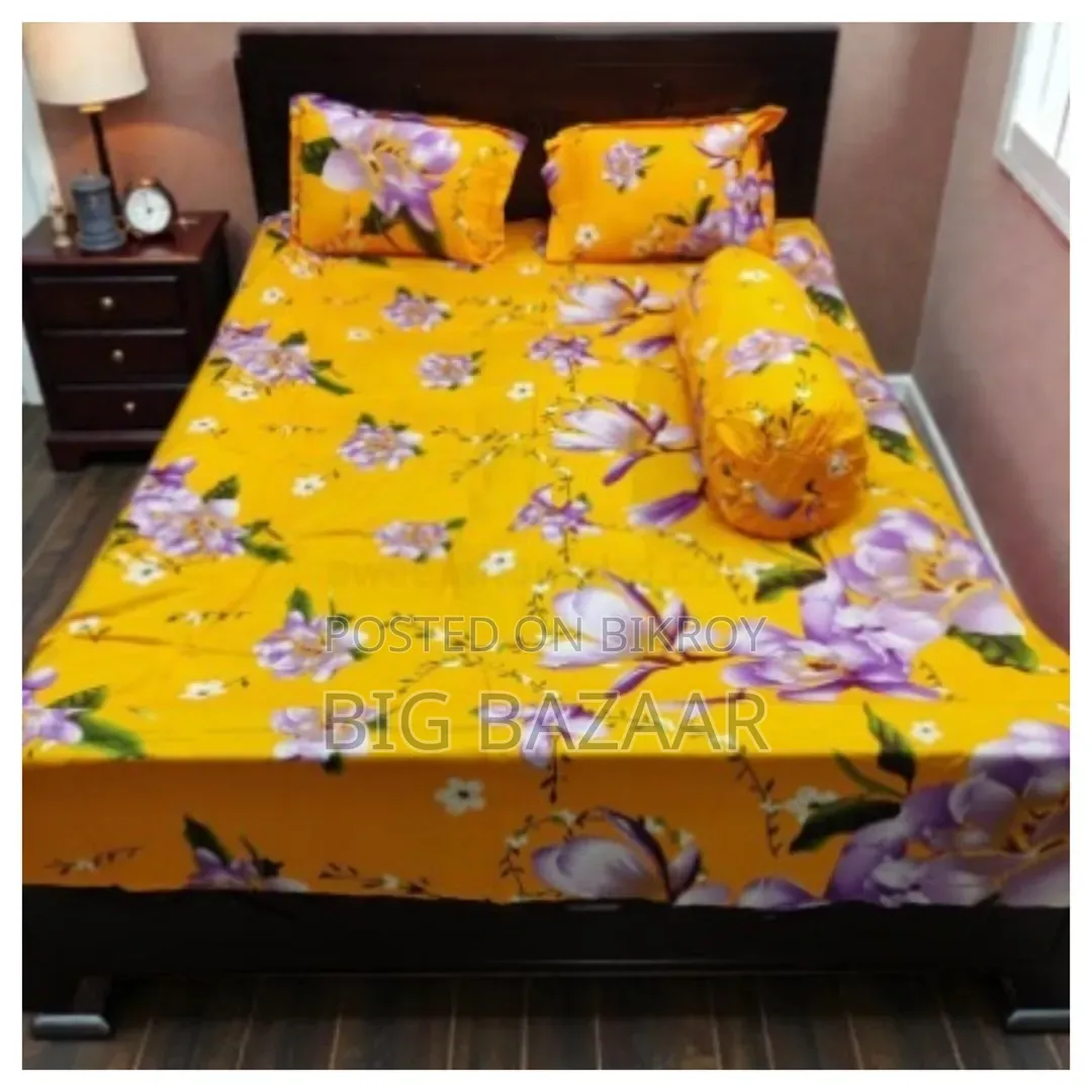 4 Pcs Twill Cotton Bed Sheet Set